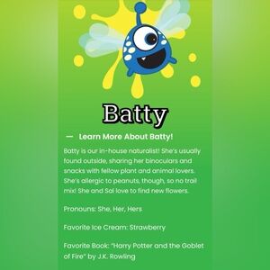 Batty from the Sacramento Children’s Museum